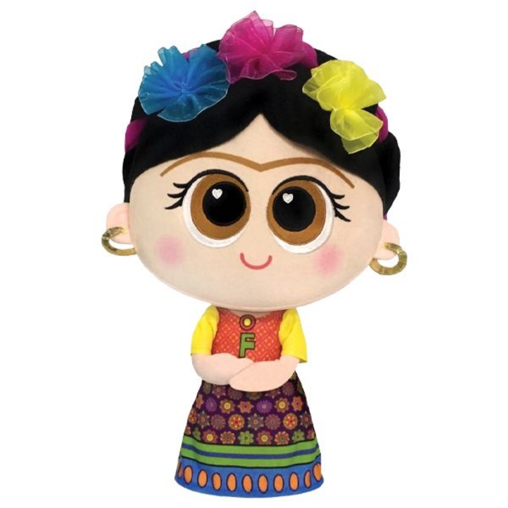 Frida Kahlo Plush, 10.5" tall